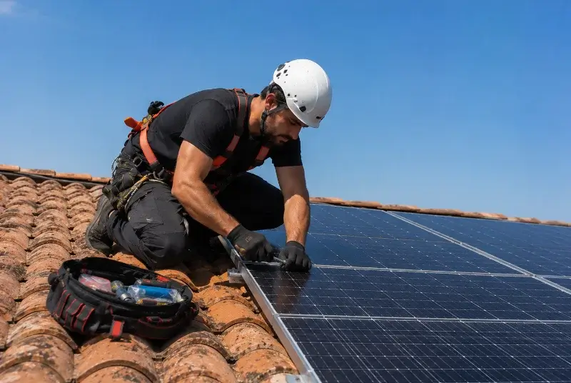 Maintenance et monitoring de panneaux solaires à l'Éguille